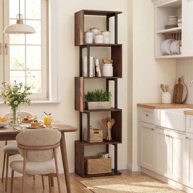 147cm H x 38cm W Metal Bookcase
