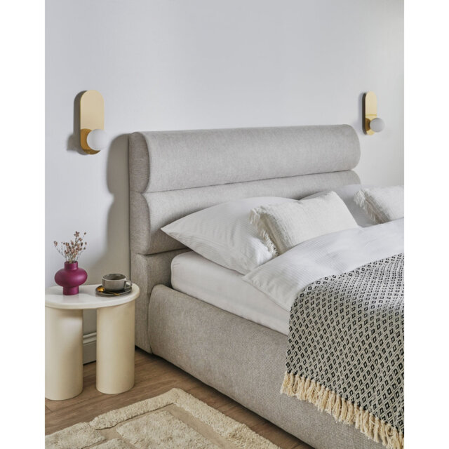 Set of 2 Wall Lamps LEISI Gold