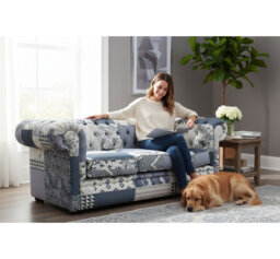 Chesterfield Thomas 3+2 Charles Patchwork Beige Living Room Sets Suite Offer
