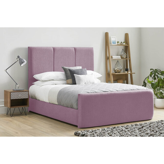 Ledley Kailua Upholstered Bed Frame - Plush Velvet with Headboard and Sprung Slats
