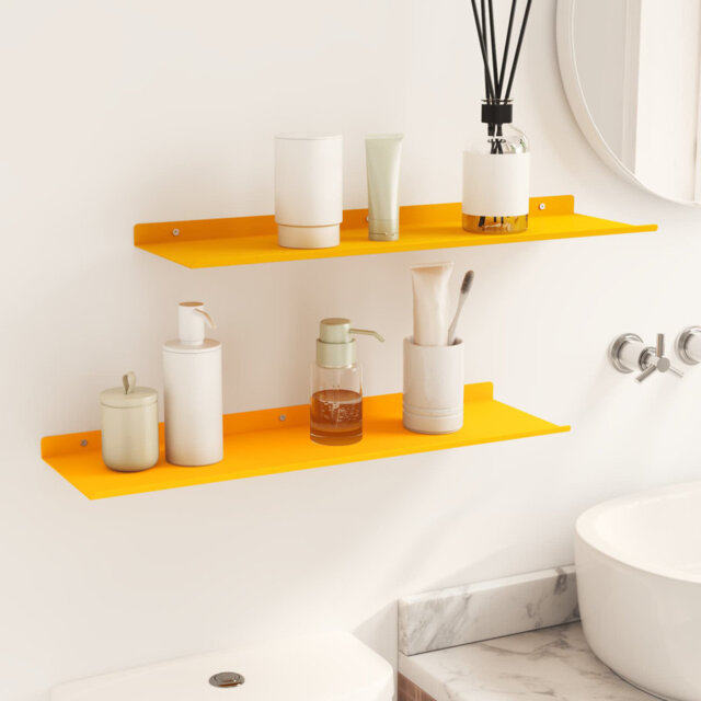 Floating Shelf Wall-Mounted Steel Home Storage Shelving Modern Shelves