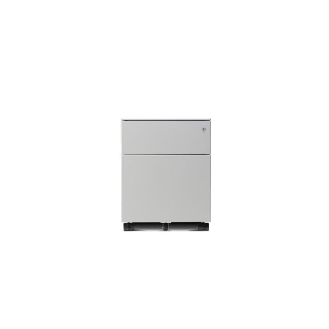 Trudeau 422cm Wide 2 -Drawer Mobile Steel File Cabinet