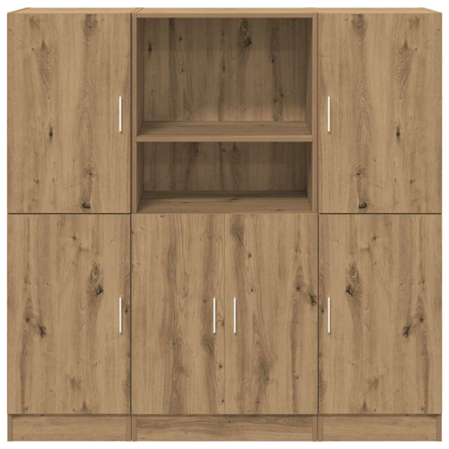 Vidaxl 3 Piece Kitchen cabinet set made of wood-based material