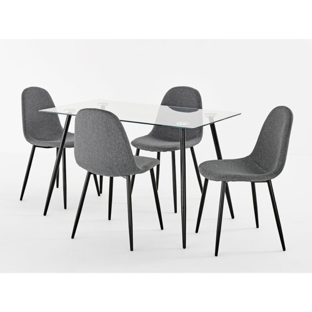 Boerner Dining Set with 4 Chairs