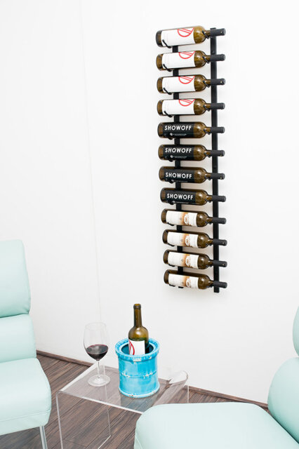 12 Bottle Wall Mounted Wine Bottle Rack