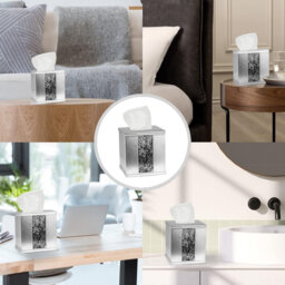 Resin Tissue Box Cover Square Tissue Holder Uniquely Designed Tissue Box