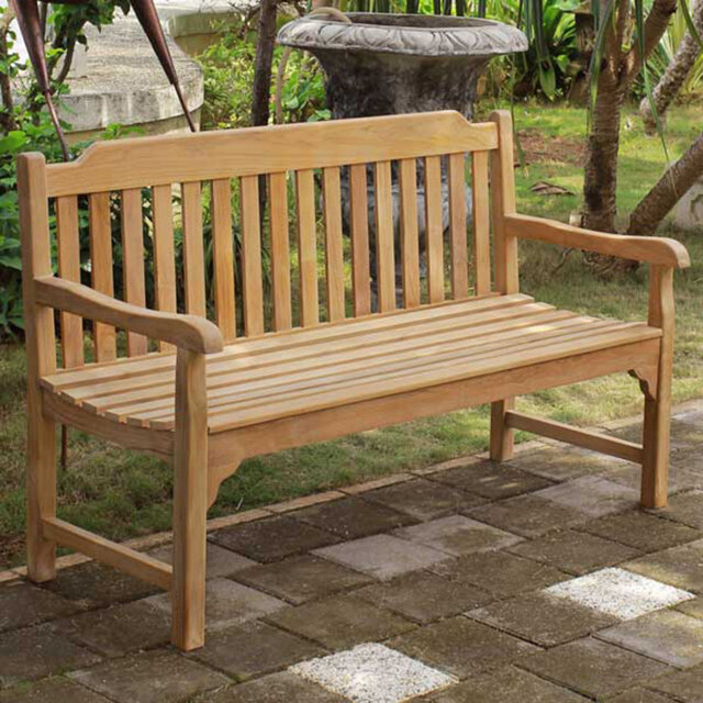 Eden Solid Wood Teak Outdoor Bench