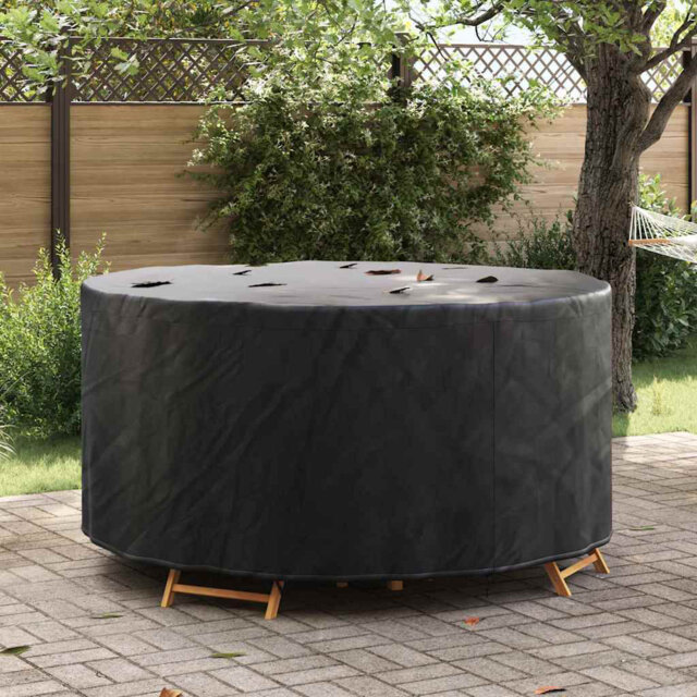 Outdoor Furniture Cover Black 182 X 182 X 85 Cm 420D Fabric