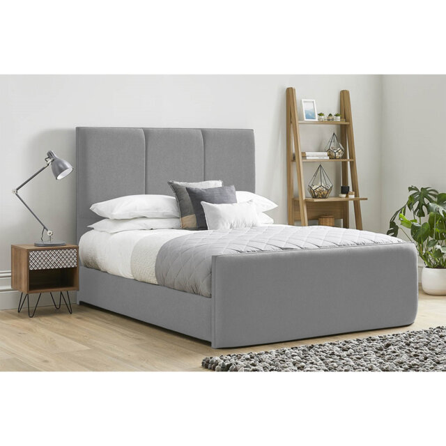 Ledley Kailua Upholstered Bed Frame - Plush Velvet with Headboard and Sprung Slats