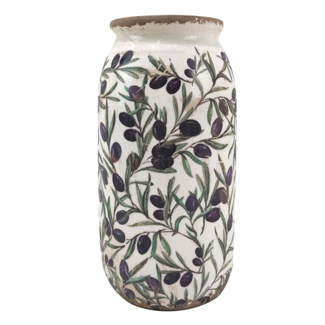 Chu Decor Home Decorative ceramic olive vase for the home and original gifts