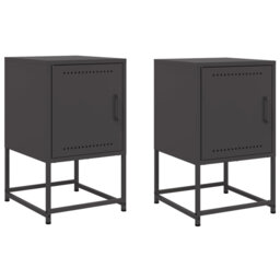 Latitude Run Bedside Cabinets 2 Pcs Pink 36X39x60.5 Cm Steel