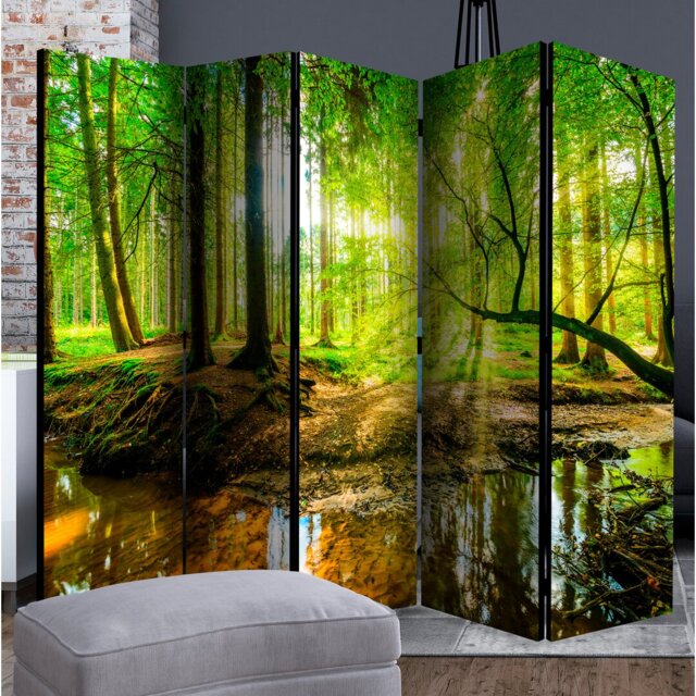 Magar 172cm H Solid Wood Folding Room Divider