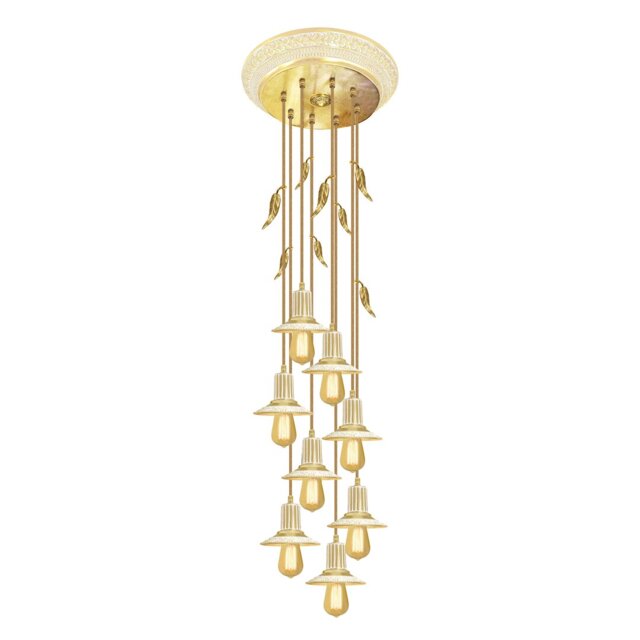 Fortin 8 - Light Candle Style LED Chandelier
