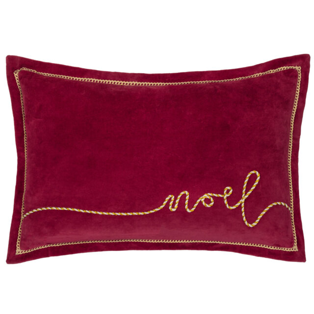 Winter Noel Cushion Cover Abstract Red Rectangular Cushion Cover