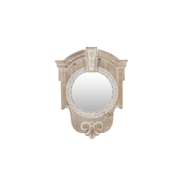 Wood Flat Wall Mirror