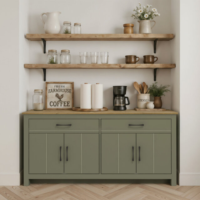 Limestone 4 Door 2 Drawer Multifunctional Sideboard