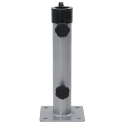 Vidaxl Parasol Base For 38/48 Mm Pole Silver Steel