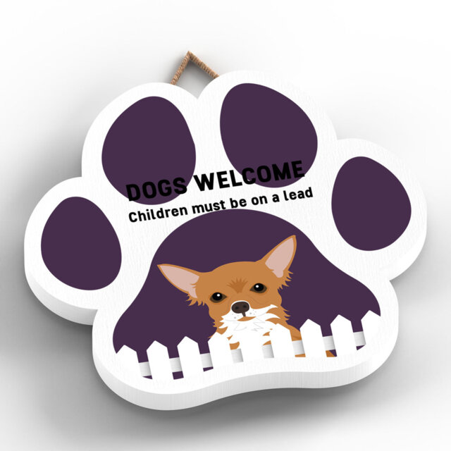 Chihuahua 2 Dogs Welcome Wall Décor
