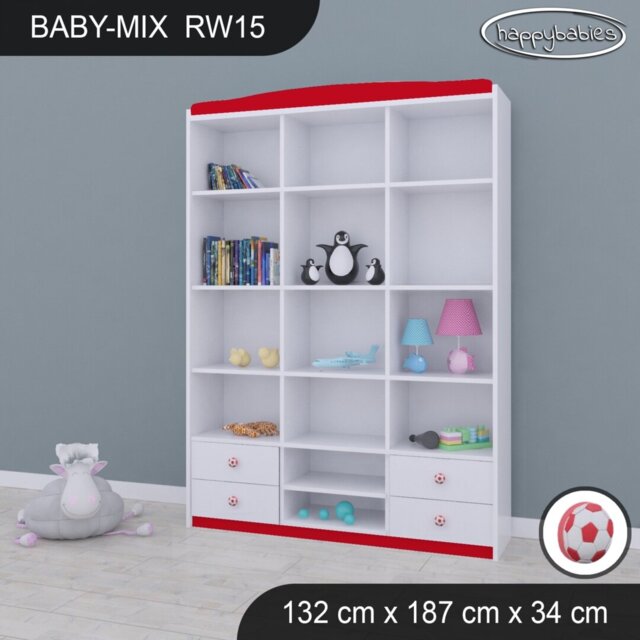 Baby Mix 132Cm Cube Unit Kids Bookcase