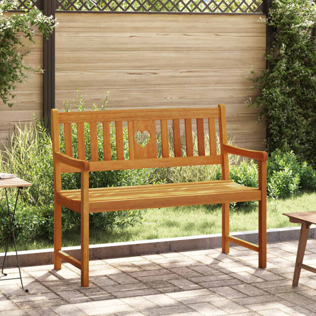 Garden Bench Outdoor Dining Bench Wooden Bench Seat Solid Acacia Wood