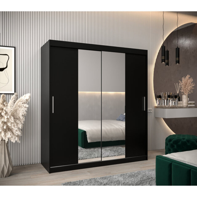 Artishia 2 Door Solid + Manufactured Wood Wardrobe