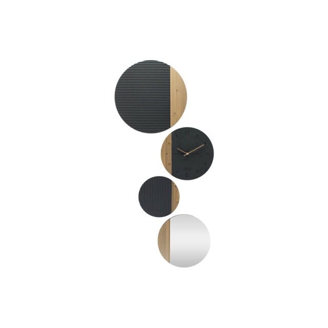 THE BLACK SYMBIOSIS 55cm Silent Wall Clock