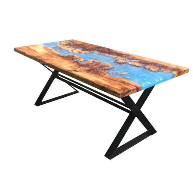 Luzon Metal Base Dining Table