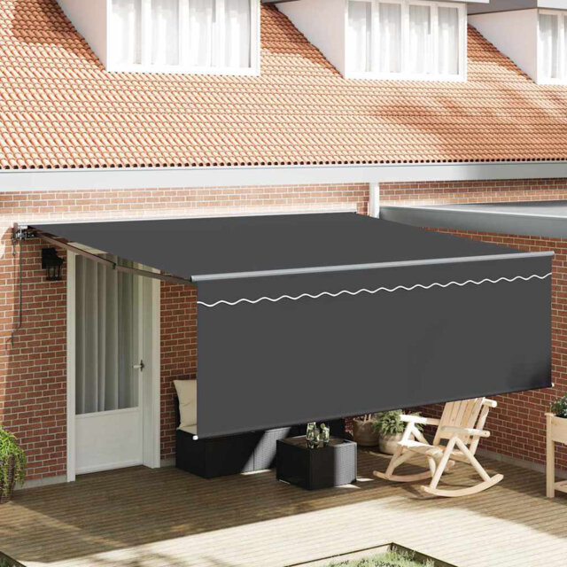 Brayden Studio Fabric Cover Retractable Door / Window Awning