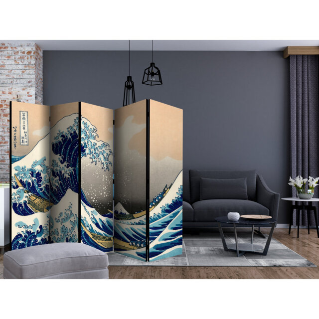 Room Divider - The Great Wave Off Kanagawa II [Room Dividers]