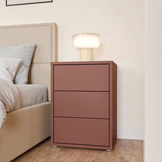49.8cm W Manufactured Wood Bedside Table