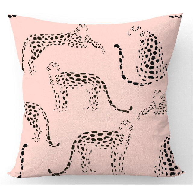 Sturgis Leopard Animal Print Scatter Cushion with Filling