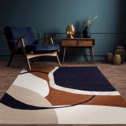 Corel Geometric Handmade Hand Tufted Area Rug