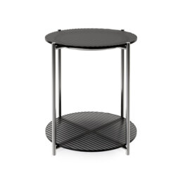 Alvi Glass Top End Table