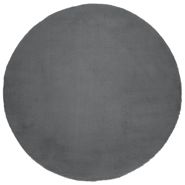 Ross Ultrasoft Faux Fur Flokati Antracite Rug