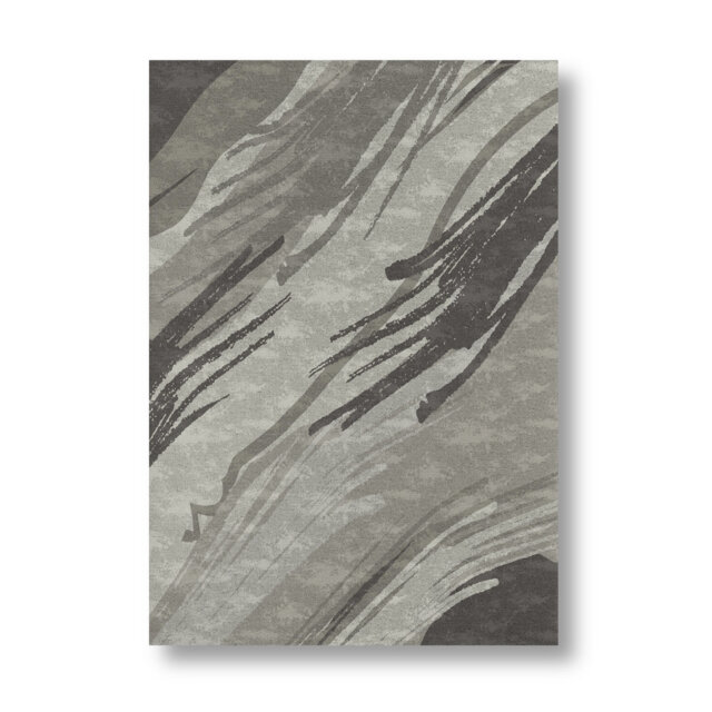 Delaini Flatweave Cotton Grey Rug