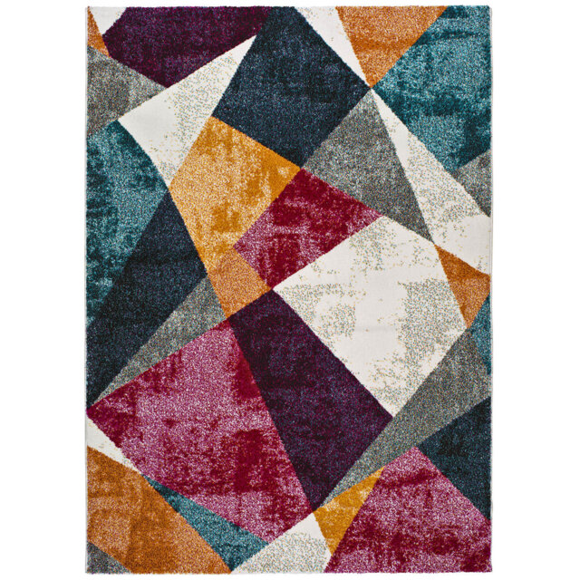 Corrado Grey/Pink/Blue Rug