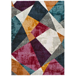 Corrado Grey/Pink/Blue Rug