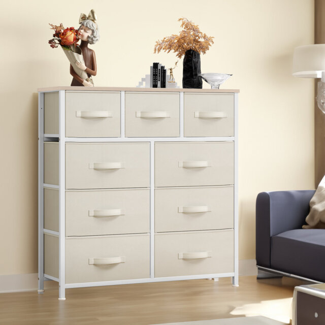 Ebern 9 Drawer  Chest of Drawers，100.1cm W Bedroom Drawers