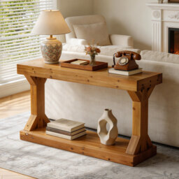 120cm Solid Wood Console Table