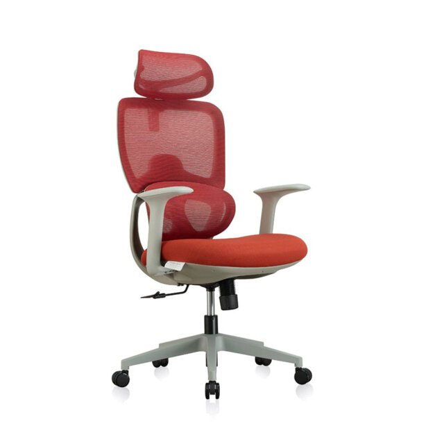 Saif Polyester Office Chair with Headrest