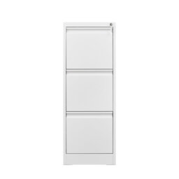 3-Drawer Lockable Vertical Filing Cabinet - Steel File Storage for Letter, Legal, A4 & F4 with Silent Full-Extension Slides & Anti-Tilt Safety for Hom