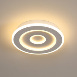 28Cm White Ultra Slim Round Acrylic LED Flush Mount Ceiling Light