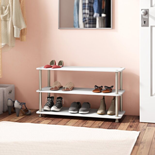 3 Tier 12 Pair Shoe Shelf Storage Unit Closet Refresh