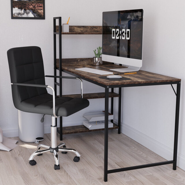Office Desk Chair With Arms, Adjustable, Swivel, Comfortable Desk Chair, UKFR Certified