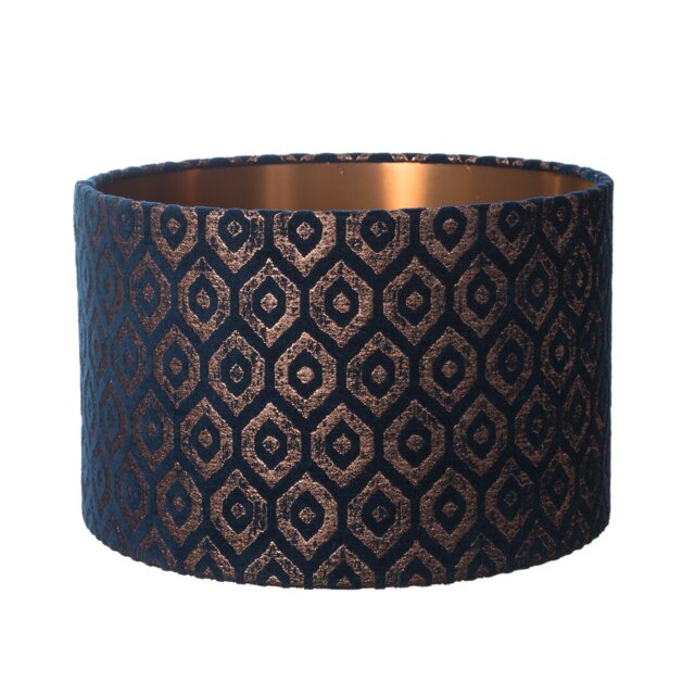 63.5cm H Velvet Drum Lamp Shade ( Screw On )