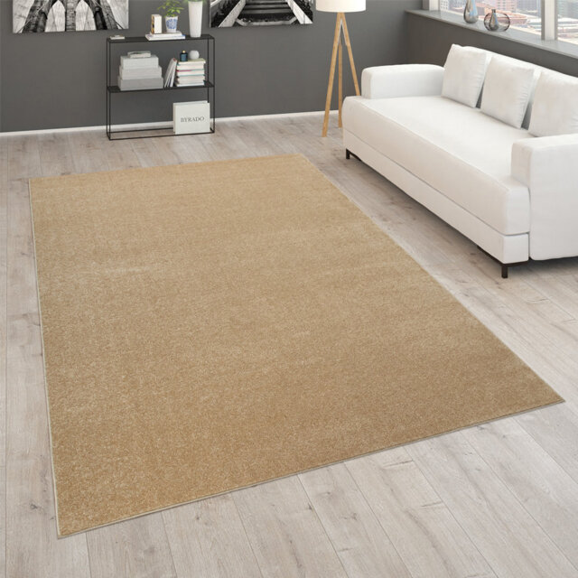 Aculina Simple and Modern Power Loom Gold Rug