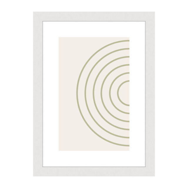 Velino Wooden Photo Frame 21 x 29.7 cm (A4) with Abstract Poster Print