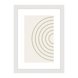 Velino Wooden Photo Frame 21 x 29.7 cm (A4) with Abstract Poster Print