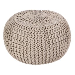 Antoinette 50cm Wide Round Solid Colour Pouffe Ottoman