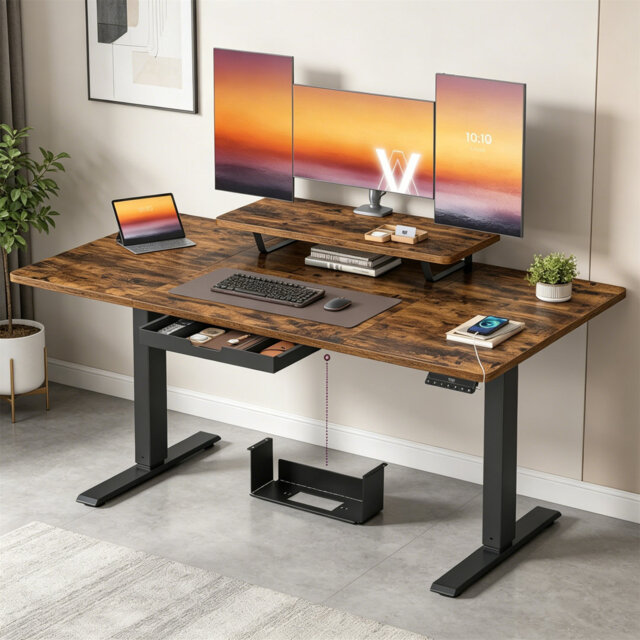 Metal Base Standing Desk